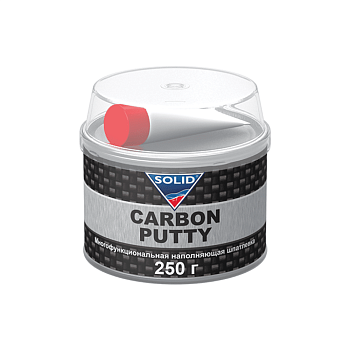 Шпатлевка наполнительная SOLID PROFESSIONAL LINE CARBON PUTTY - (250гр) с карбоновой нитью